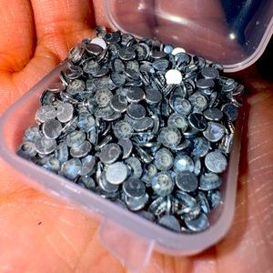 Crystal Rhinestones loose SS12 -Gray not Hotfix silver back